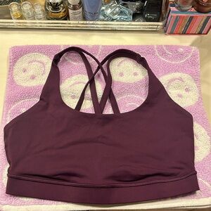 lululemon athletica Deep Plum Crossback Sports Bra